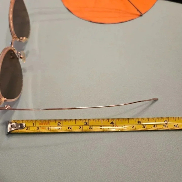 Bailey Nelson | Bonnie Rose Gold Frame Cat Eye Delicate Handcrafted Sunglasses - Picture 6 of 14